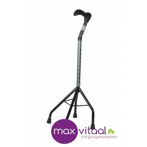 Wandelstok 4-poot gebogen bovendeel