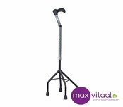 Wandelstok 4-poot gebogen bovendeel