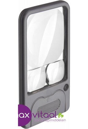 Vergrootglas pocket met licht 11x6cm