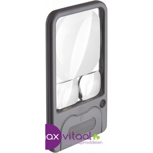 Vergrootglas pocket met licht 11x6cm