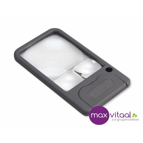 Vergrootglas pocket met licht 11x6cm