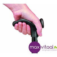 Wandelstok comfortgrip - zwart -