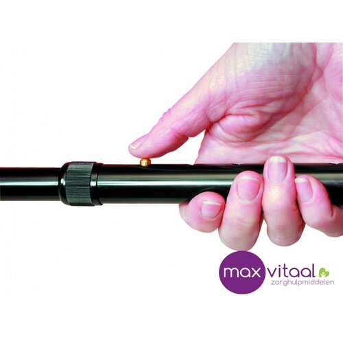 Wandelstok comfortgrip - zwart -