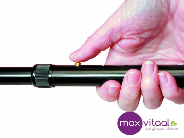 Wandelstok comfortgrip - zwart -