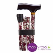 Opvouwbare wandelstok - burgundy