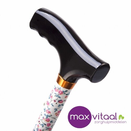 Opvouwbare wandelstok - pink flower