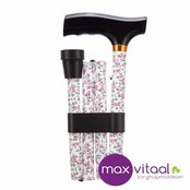 Opvouwbare wandelstok - pink flower Opvouwbare wandelstok - pink flower