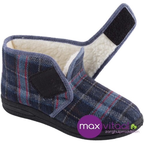 Pantoffel - geruit hoog model