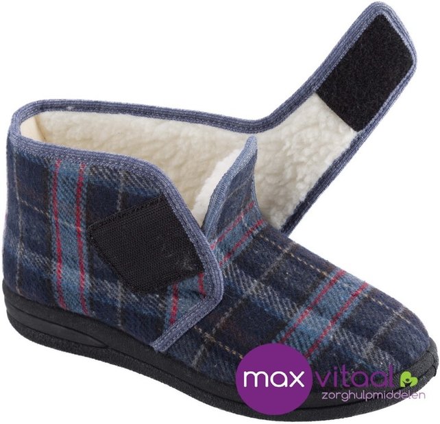 Pantoffel - geruit hoog model Pantoffel - geruit hoog model