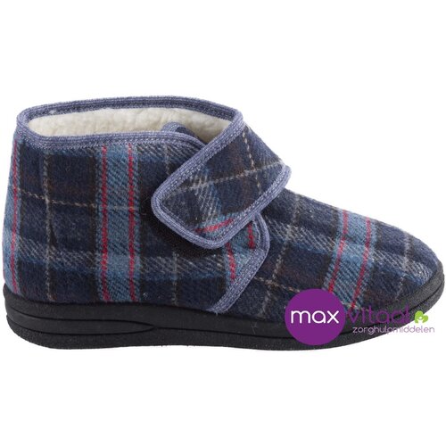 Pantoffel - geruit hoog model