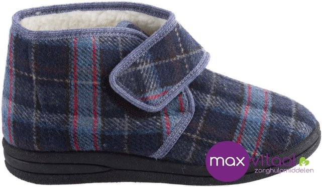 Pantoffel - geruit hoog model Pantoffel - geruit hoog model