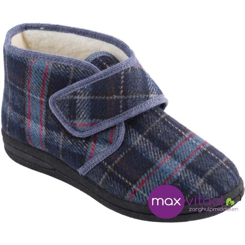 Pantoffel - geruit hoog model