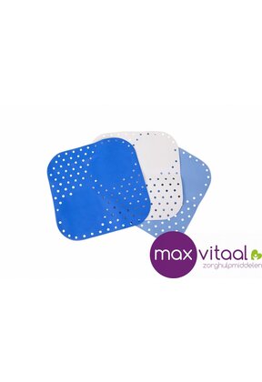 Douchemat anti-slip 54 x 54 cm blauw