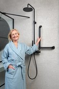SecuCare Wandbeugel aluminium hoek 90˚, zwart SecuCare Wandbeugel aluminium hoek 90˚, zwart