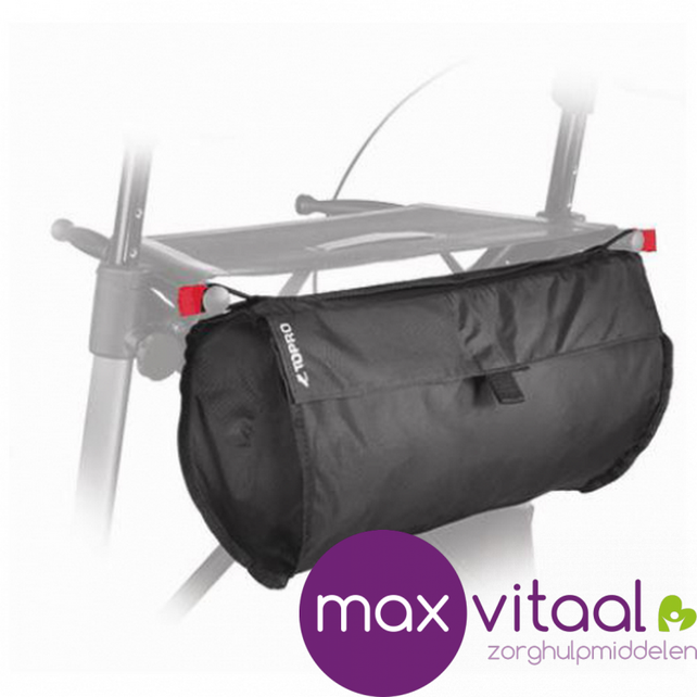 Tas met rits achterzijde Topro rollator, past op alle modellen