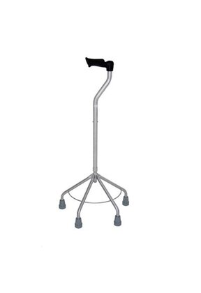 Premis Wandelstok 4-poot zwanenhals anat.handgreep