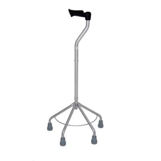 Premis Wandelstok 4-poot zwanenhals anat.handgreep Premis Wandelstok 4-poot zwanenhals anat.handgreep