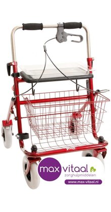 Rollator met Duwbeugeleenzijdig Links & Rechts bruikbaar 2e generatie