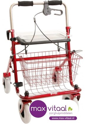 Rollator met Duwbeugeleenzijdig Links & Rechts bruikbaar 2e generatie