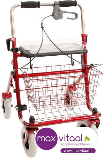 Rollator met Duwbeugeleenzijdig Links & Rechts bruikbaar 2e generatie