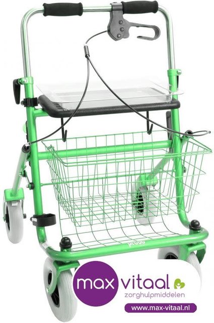 Rollator met Duwbeugeleenzijdig Links & Rechts bruikbaar 2e generatie