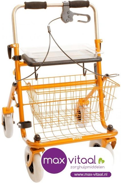 Rollator met Duwbeugeleenzijdig Links & Rechts bruikbaar 2e generatie