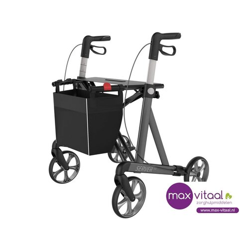 Server HD Up  XL, brede zitting 54 cm,  zachte wielen