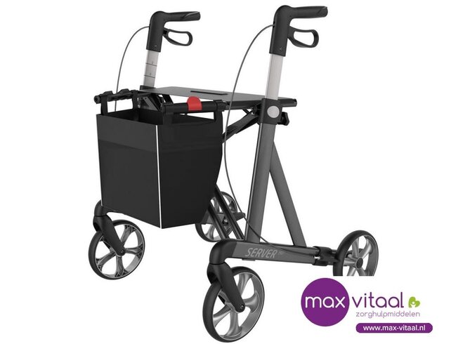 Server HD Up  XL, brede zitting 54 cm,  zachte wielen