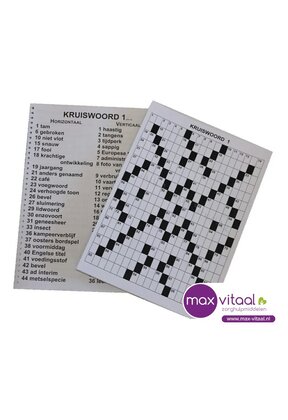 Kruiswoordpuzzel 3 ster