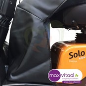 Schootskleedje Kleur zwart skai gevoerd .