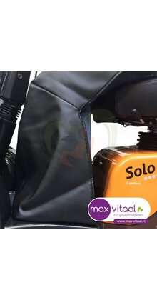 Schootskleedje Kleur zwart skai gevoerd .