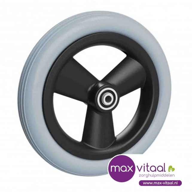 Rolstoelband met velg Ro 150x30-8 Grijs Massief lijn profiel