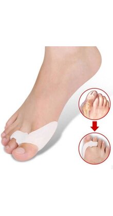 Hallux Valgus Siliconen teen spreider 2 stuks