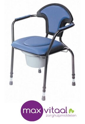 Herdegen toiletstoel in hoogte verstelbaar (Skai) -