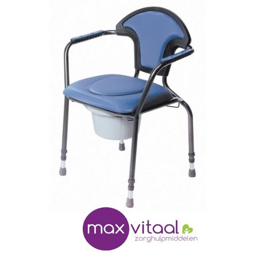 Herdegen toiletstoel in hoogte verstelbaar (Skai) -