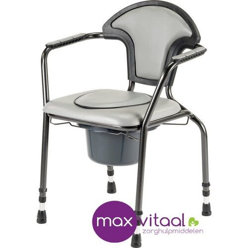 Herdegen toiletstoel in hoogte verstelbaar (Skai) -