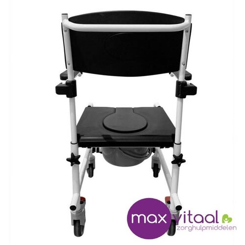 Douche- & toiletstoel op wielen