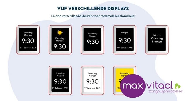 BBrain Basic Sprekende kalenderklok BBrain Basic Sprekende kalenderklok