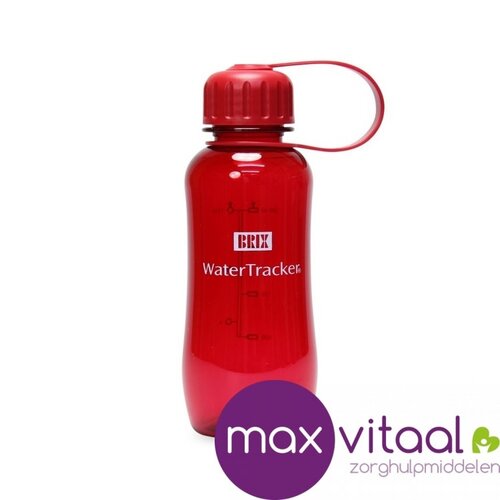 WaterTracker waterfles 0,3 ltr rood