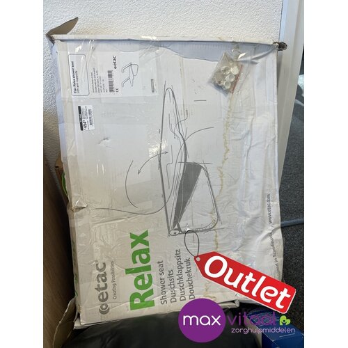 Relax douchezitting - met armsteunen en soft rugleuning - beschadigde doos 25% korting