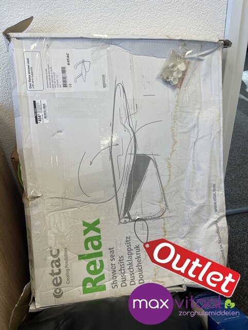 Relax douchezitting - met armsteunen en soft rugleuning - beschadigde doos 25% korting Relax douchezitting - met armsteunen en soft rugleuning - beschadigde doos 25% korting