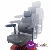 RPJ P-1  RED 4-Wheel  Scootmobiel  - hybride banden