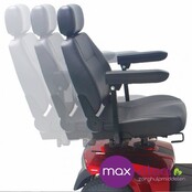 RPJ P-1  RED 4-Wheel  Scootmobiel  - hybride banden