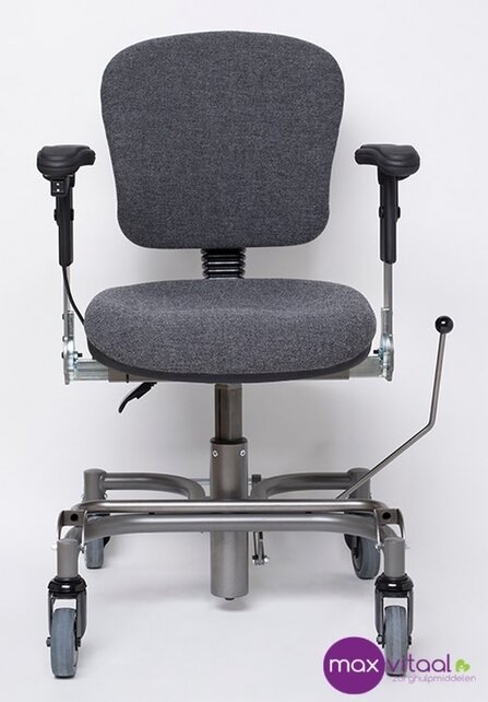 Trippelstoel Adam elektrisch met hoge rug kleur blauw Trippelstoel Adam elektrisch met hoge rug kleur blauw