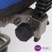 Trippelstoel Adam elektrisch met hoge rug kleur blauw Trippelstoel Adam elektrisch met hoge rug kleur blauw