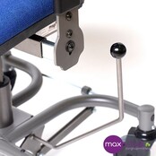 Trippelstoel Adam elektrisch met hoge rug kleur blauw Trippelstoel Adam elektrisch met hoge rug kleur blauw