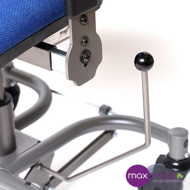 Trippelstoel Adam elektrisch met hoge rug kleur blauw Trippelstoel Adam elektrisch met hoge rug kleur blauw