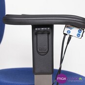 Trippelstoel Adam elektrisch met hoge rug kleur blauw Trippelstoel Adam elektrisch met hoge rug kleur blauw