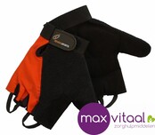 Indoor handschoenen oranje/zwart -