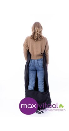 Belieff Warme deken open onderkant met voetbescherming – Dubbel gevoerd – Winddicht – Zwart